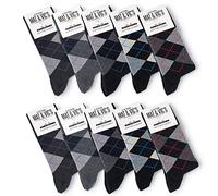 Mat & Vic’s Calcetines Hombre Algodon 100% Sin Costuras - para Hombres y Mujeres - Calcetines Hombre Vestir - Cómodos, Finos y Transpirables - Negro o Multicolora - 10 Pares - Black Collection