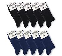 Mat & Vic’s Calcetines media pierna - Business Colors, 47-50, 10 pares
