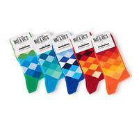 Mat & Vic’s Calcetines media pierna - Diamond Mix 2, 47-50, 5 pares