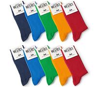 Mat & Vic’s Calcetines media pierna - Fun Colors, 39-42, 10 pares