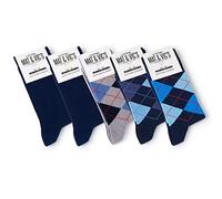 Mat & Vic’s Calcetines media pierna - Navy Mix 1, 35-38, 5 pares