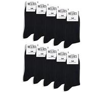 Mat & Vic’s Calcetines media pierna - negro, 35-38, 10 pares