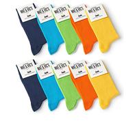 Mat & Vic’s Calcetines media pierna - Trend Colors, 35-38, 10 pares