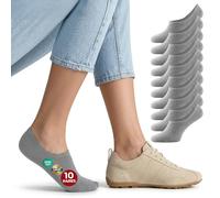 Mat & Vic’s Calcetines tobilleros - gris, 35-38, 10 pares