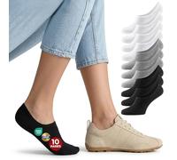 Mat & Vic’s Calcetines tobilleros - negro-blanco-gris, 39-42, 10 pares