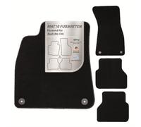 MAT10 - Alfombrillas de Coche aptas para Audi A6 (C8) Sedan (a Partir de 06/2018, Tipo F2) de Terciopelo | Juego de 4 Alfombrillas para Coche | Calidad de Fabricante Original Duradera Fabricada en