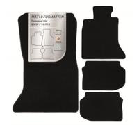 MAT10 - Alfombrillas de coche aptas para BMW F10 / F11 (año 03/2010 - 06/2013) de terciopelo, juego de 4 alfombrillas de coche, calidad de fabricante de equipo original duradero, fabricado en Alemania