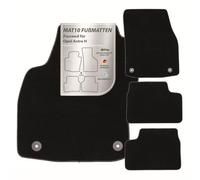 MAT10 - Alfombrillas de Coche aptas para Opel Astra H (años 03/2004 - 10/2010) de Terciopelo | Juego de 4 Alfombrillas | Calidad de Fabricante Original Duradera Fabricada en Alemania, Color Negro