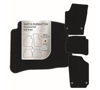 MAT10 - Alfombrillas de Coche aptas para VW Polo (BJ 03/2007 - 05/2009; Tipo 9N, 9N2, 9N3) de Terciopelo | Juego de 4 Alfombrillas para Coche | Calidad de Fabricante Original Duradera, Fabricada en