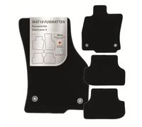 MAT10 Silver-Line: Seat Leon III Compacto y Combi a Partir de 2012 - 09 - X Auto Alfombrillas Alfombrillas Alfombrillas Terciopelo 4 Piezas Negro Ajuste garantizado