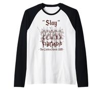 Mata a la Horda de 1225 Imperio Mongol Genghis Khan Camiseta Manga Raglan