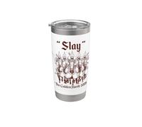 Mata a la Horda de 1225 Imperio mongol Genghis Khan Vaso térmico de acero inoxidable de doble pared