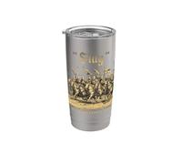 Mata a la Horda Dorada Imperio mongol Genghis Khan Batu Khan Vaso térmico de acero inoxidable de doble pared