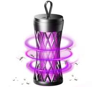 Mata Mosquitos Electrico 3000V UV Lampara Mata Insectos, con Luz LED 2 en 1, Asesino de Mosquitos Portátil,para Viajes de Verano, Camping, Patio, Casa y jardín