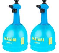 Matabi Berry 1, 5 Pulverizador de Presión Previa con Boquilla Conica Regulable y Deposito Translucido, 1.5 litros Capacidad Total (Paquete de 2)