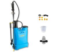 Matabi Evolution 12- Pulverizador 12L - Regulador de Presión y Manilla INOX | Sulfatadora Manual para Herbicida e Insecticida - Lanza Fibra de Vidrio - Manguera 1,3m - Set de Boquillas - Mochila Fumigar