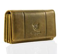 MATADOR Cartera de mujer de piel roja #Venecia con elegante caja de regalo, elegante cartera para mujer, tamaño mediano con bloqueo RFID, cartera de lujo para mujer, tamaño mediano, muchos