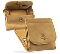 Matador Cartera de mujer pequeña de piel #VIENNA pequeña con elegante caja de regalo, cartera de primera clase de lujo con protección RFID, monedero Homme con muchos compartimentos para tarjetas