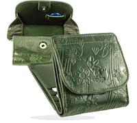 Matador Cartera de mujer pequeña de piel #VIENNA pequeña con elegante caja de regalo, cartera de primera clase de lujo con protección RFID, monedero Homme con muchos compartimentos para tarjetas