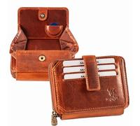 MATADOR Cartera de piel para hombre #Granada con elegante caja de regalo, elegante cartera para hombre con bloqueo RFID, cartera de lujo de piel con cremallera y muchos compartimentos para tarjetas