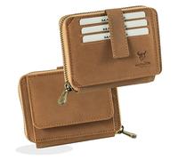 MATADOR Cartera de piel para hombre #Granada con elegante caja de regalo, elegante cartera para hombre con bloqueo RFID, cartera de lujo de piel con cremallera y muchos compartimentos para tarjetas