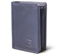 MATADOR Cartera pequeña para hombre con protección RFID minimalista, Azul marino., small, Minimalista