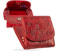 MATADOR - Portafolios para mujer de piel #Viena, pequeño monedero para mujer con elegante caja de regalo, cartera para hombre de lujo con RFID, mini cartera con muchos compartimentos para tarjetas