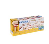 Matador Set de Construcción para Niños Desde 3 Años - 34 Piezas | Juego de construcción en Madera Atractivo para fomentar Creatividad y motricidad Fina, con Varillas, Bloques, Martillo y Pinza