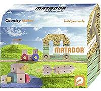 Matador Set de Construcción para Niños Desde 3 Años - 175 Piezas | Juego de construcción en Madera Atractivo para fomentar Creatividad y motricidad Fina, con Varillas, Bloques, Martillo y Pinza
