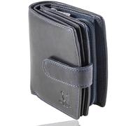 MATADOR Valencia Cartera de piel para mujer, tamaño mediano, con embalaje de regalo, RFID, Azul marino., VALENCIA, Clásico