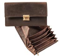 MATADOR Vicio - Cartera de piel para camarero (incluye bolsa de camarero XXL con correa para cinturón, con elegante caja de regalo y protección RFID, incluye cadena de metal robusta), Marrón oscuro