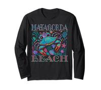 MATAGORDA BEACH TX BLUE CRAB VERANO BEACH VACACIONES REGALOS Manga Larga