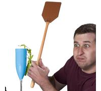 Matamoscas para insectos - Matamoscas de cocina, matamoscas | matamoscas manual repelente de de madera de haya con mango largo, herramienta para atrapar moscas con amplios superfic