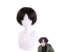 Matar al acecho Yoon Bum Yoonbum Peluca corta marrón negra Disfraz de Cosplay Levi Ackerman Pelucas de pelo sintético resistente al calor