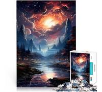 Matar el Tiempo en Vacaciones en casa Arte paisajístico Puzzle de 1000 Piezas para Adultos 26x38cm con póster a Juego y Hoja de Trivia Apto para Mayores de 14 años.