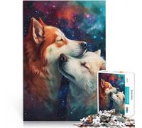 Matar el Tiempo en Vacaciones en casa Dos Perros Enamorados Rompecabezas para Adolescentes de 1000 Piezas 38x52cm para la decoración del hogar