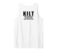 Matar lo Que pasó Llamado Falda Escocesa Escocia Meme Volver Camiseta sin Mangas