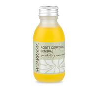 MATARRANIA Aceite Corporal Sensual 100% Natural y BIO | Aceite de Masaje Sensual y Estimulante | Efecto Energizante y Afrodisíaco | Piel Suave, Aroma Dulce y Amaderado | Masajes de Pareja