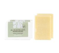 MATARRANIA Gel de Ducha Sólido Natural Relajante Buenas Noches 2 Unds, Jabón Corporal Ecológico BIO Certificado, Espuma Cremosa, Biodegradable, Sin Conservantes, Higiene Diaria para Todo Tipo de Piel