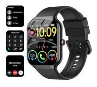 Matast Reloj Inteligente Hombre Mujer, 1.96" Smartwatch con Llamadas Bluetooth y Whatsapp Notificación, IP68 Pulsera Actividad con 100+ Modos Deportivos, Pulsómetro, Monitor de Sueño para Android iOS