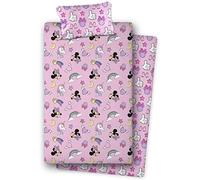 MATBOTEX Juego de sábanas Coralina Minnie Mouse Unicornio (para Cama de 105 CM.)