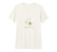 Match-a Cute Cat Pouring Green Tea Matcha Camiseta Premium