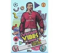 Match Attax 2024 2025 Eric Cantona Vintage Vibes Legend Trading Card