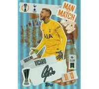 Match Attax 2024 2025 Guglielmo Vicario Man of The Match - Tarjeta de intercambio