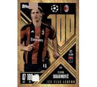 Match Attax Extra 2024 2025 Zlatan Ibrahimovic 100 Club Legend tarjeta coleccionable