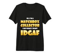 Match Box Collector Idgaf Meme For Match Collections Camiseta Premium