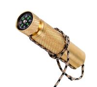 Match Box Compass,Brass Keychain Match Pill Storage Casse - Lanyard Design Keychain Mattch Box for Earplugs, Spices, Pills, Toothpicks, and Fishing Threeads