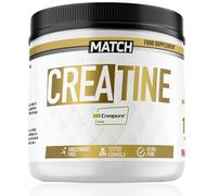MATCH Creatina Monohidratada CREAPURE® Micronizada 400gr sin sabor. 99.9% Pura Creatina Monohidrato CREAPURE® (No-GMO, Vegano, Sin Gluten). Masa Muscular y Rendimiento (400 gr)