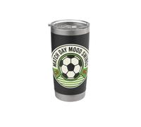 Match Day Mood Swings Funny Soccer Fan Saying Football Vaso térmico de acero inoxidable de doble pared