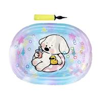 Match de juego para agua de gato - plegable hinchable rectangular, juguete de agua para gato sensorial, alfombrilla de juego 'agua para gatos, almohadilla de enfriamiento de ejercicio